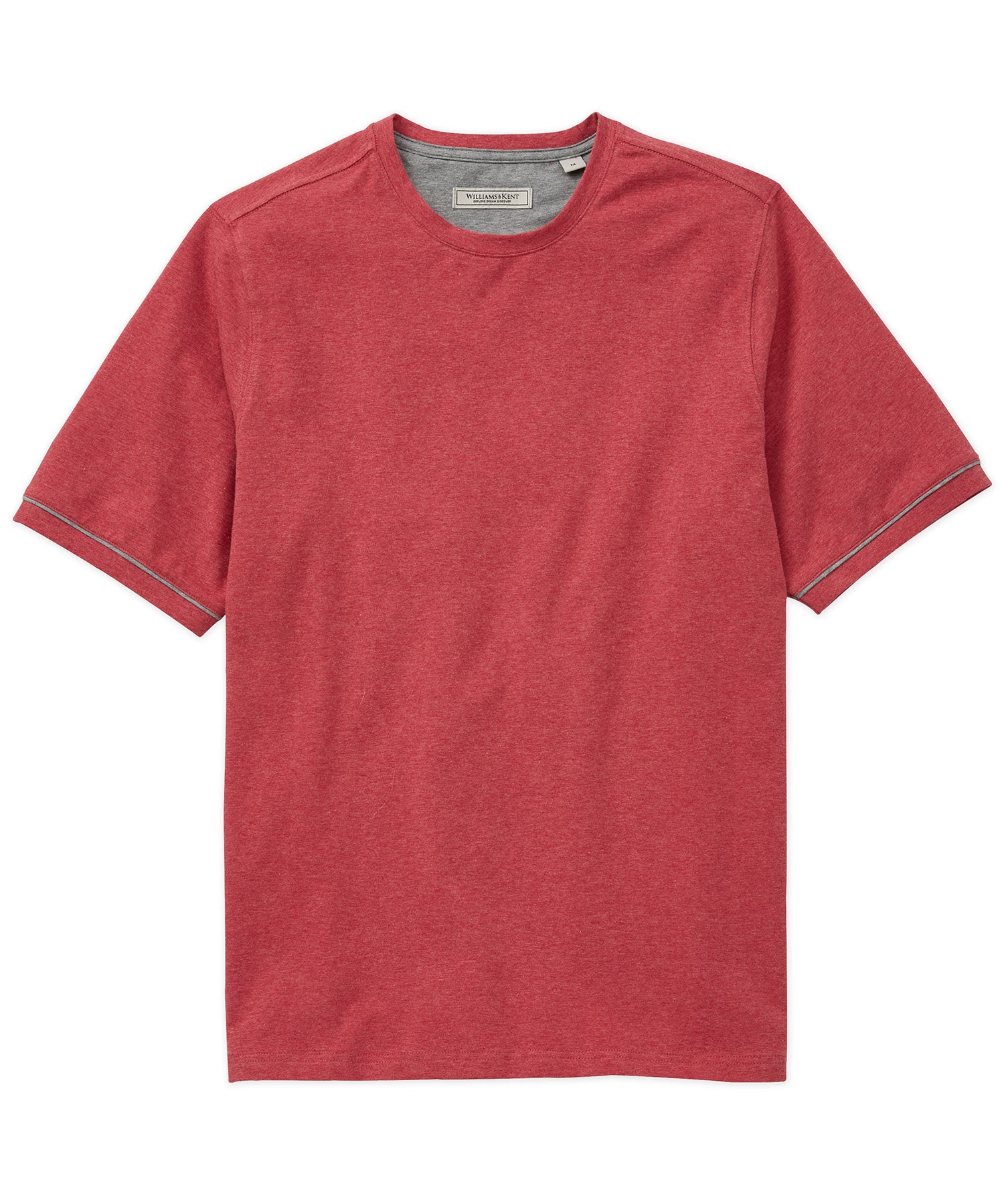 Heather Stretch Jersey Crewneck Tee