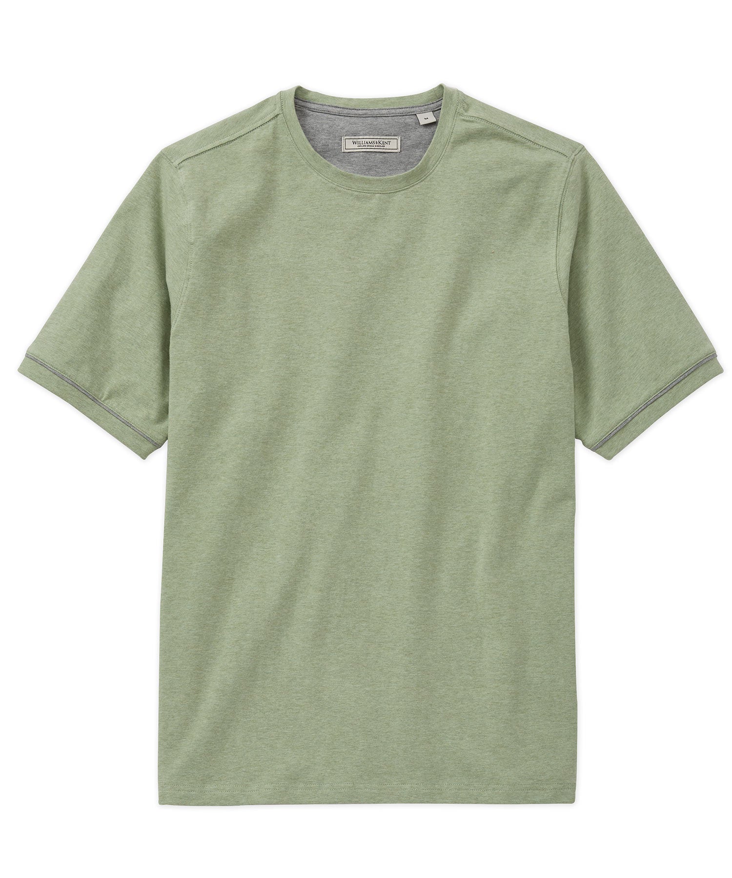 Heather Stretch Jersey Crewneck Tee