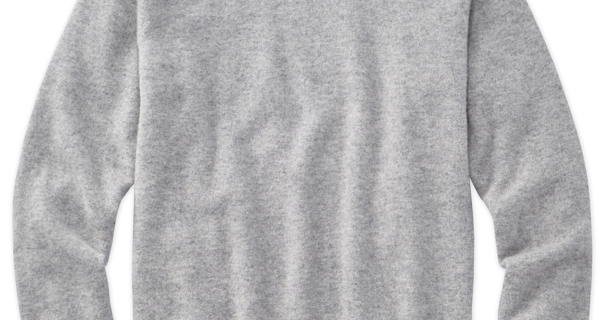 Melange Cashmere Crew Sweater – Williams & Kent