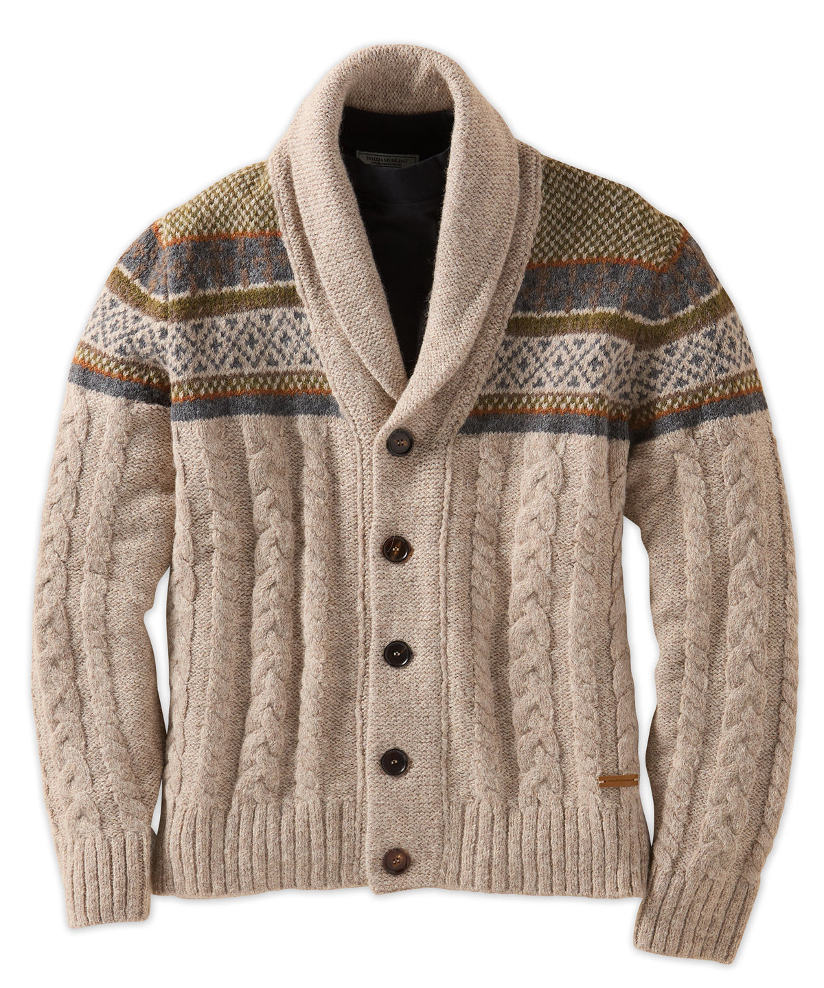 Baby Alpaca Fair Isle Cardigan Sweater
