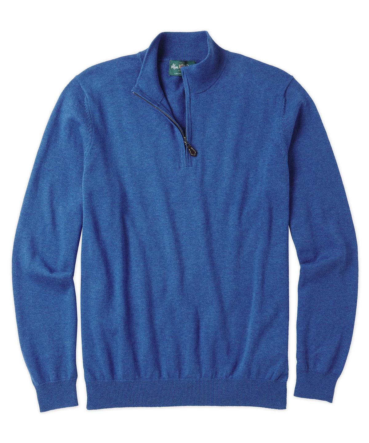Alan Paine Cotton-Cashmere Quarter-Zip Sweater