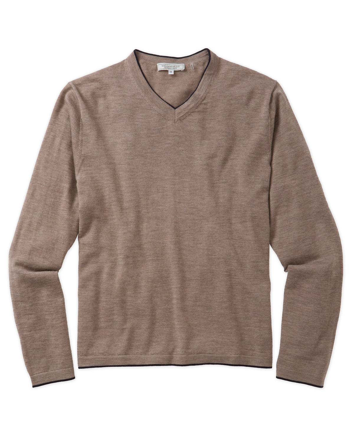 Worsted Cashmere V-Neck Sweater