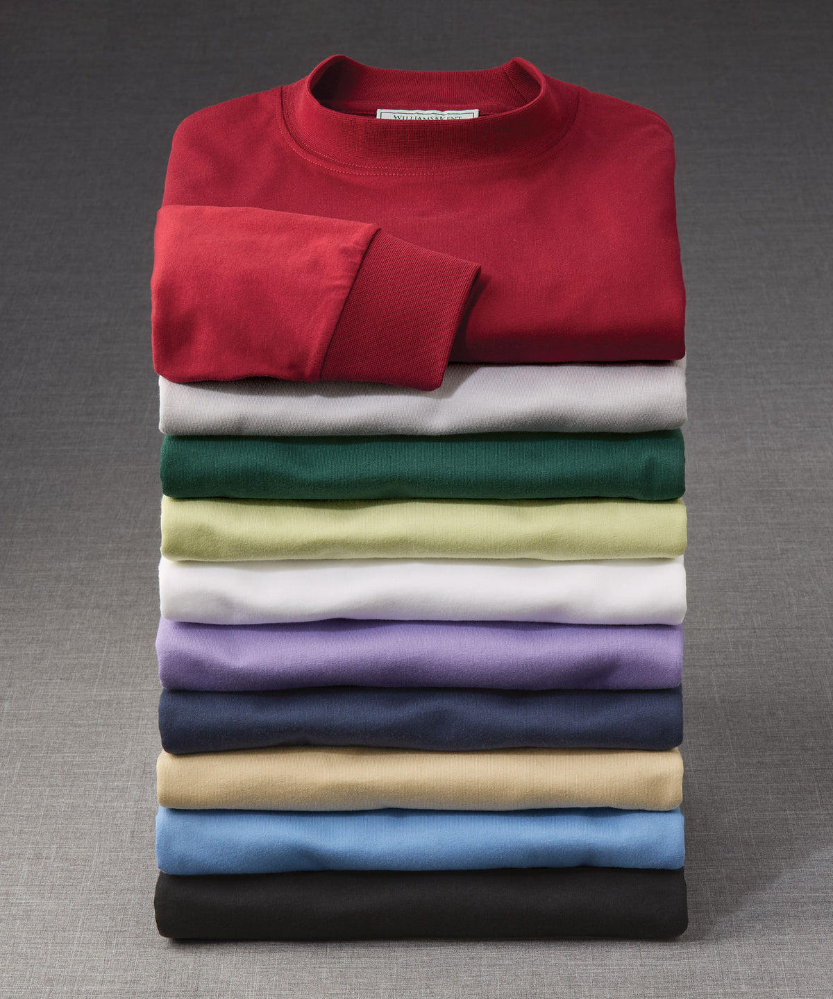 Pima Cotton Mock Neck Pullover