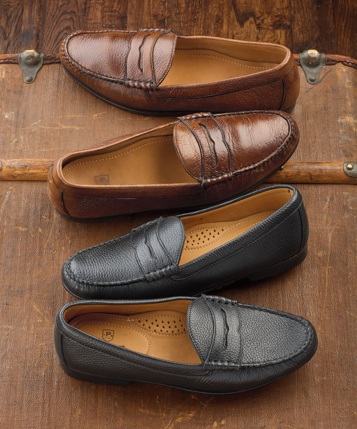 PHELPS Ventura Deerskin Penny Loafer