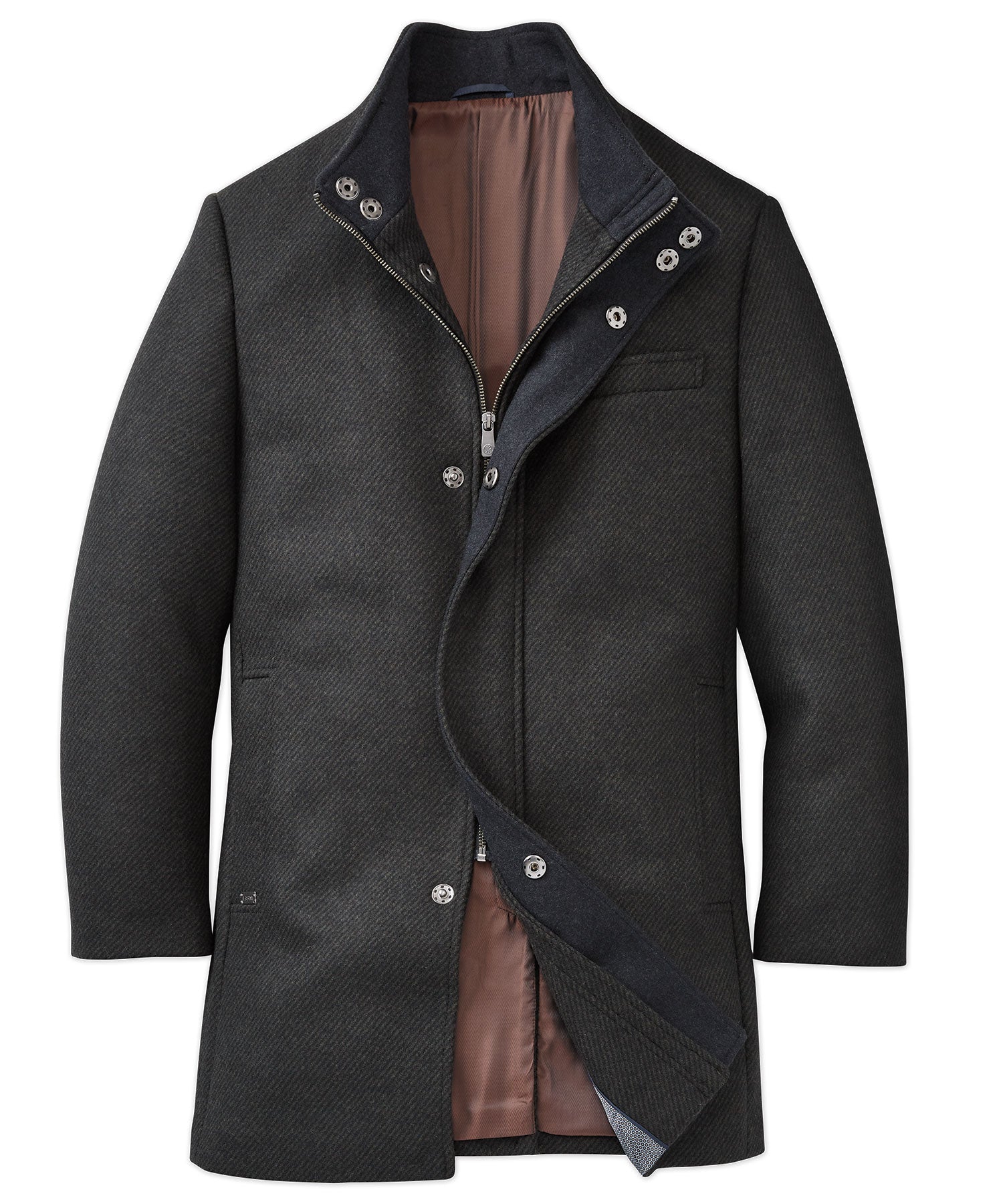Hart Schaffner Marx Genoa Wool Blend Twill Car Coat