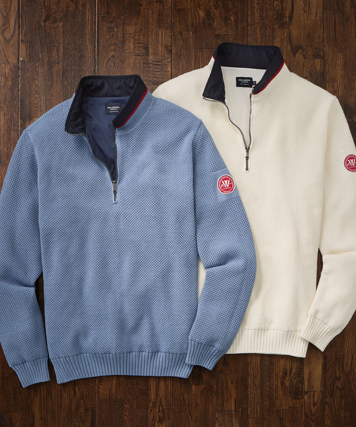 Classic Cotton Windproof Quarter-Zip Sweater