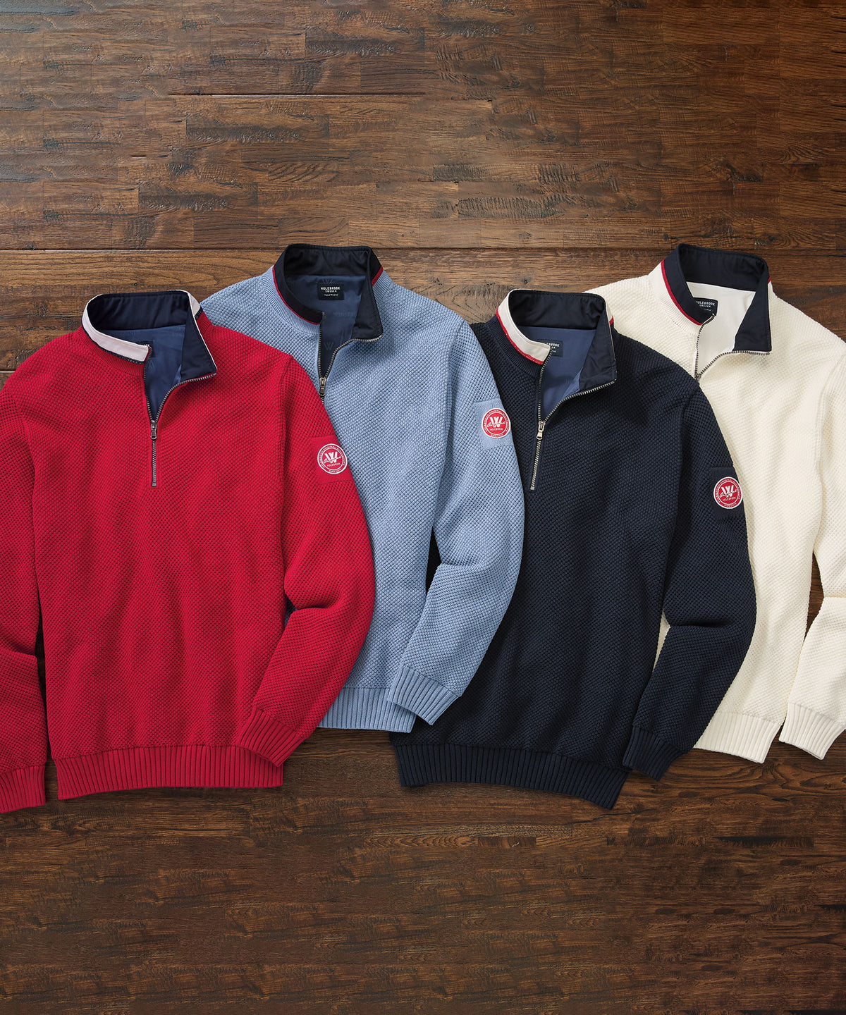 Classic Cotton Windproof Quarter-Zip Sweater