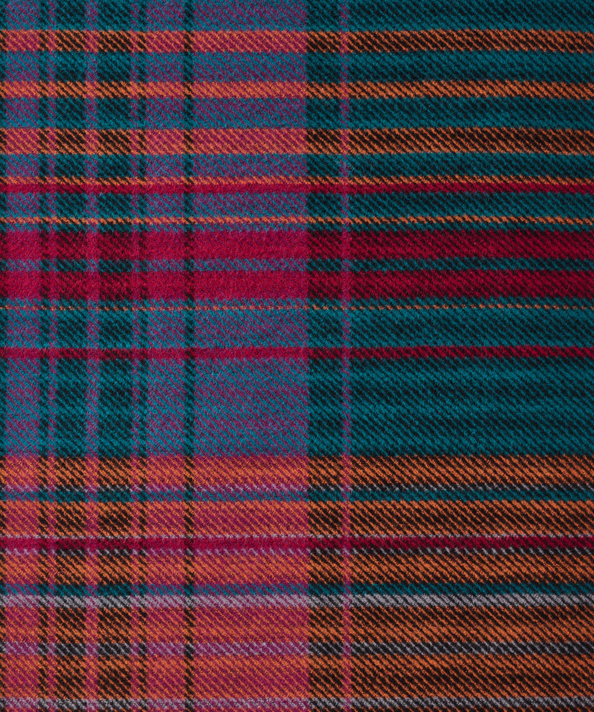 Plaid Jacquard Brushed Silk Scarf