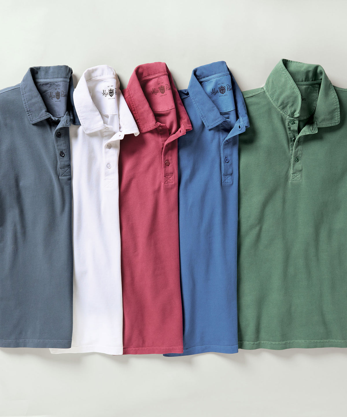 Alan Paine Weymouth Garment Dyed Cotton Pique Polo Shirt