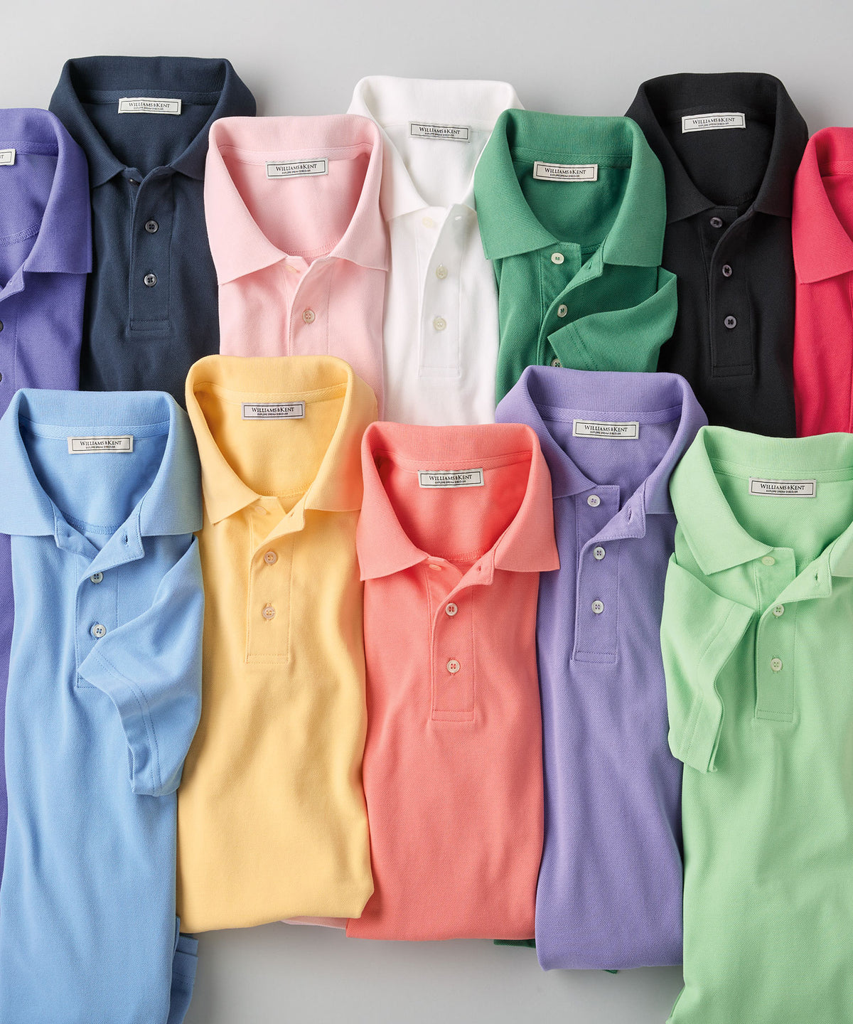 Pima Cotton Pique Knit Collar Polo Shirt