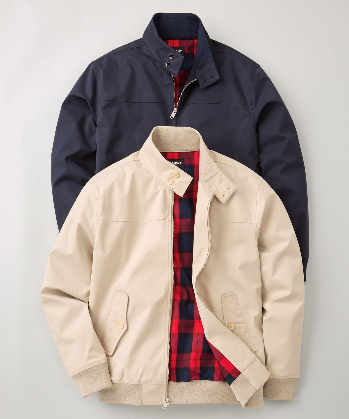 Golf Jacket With Plaid Lining