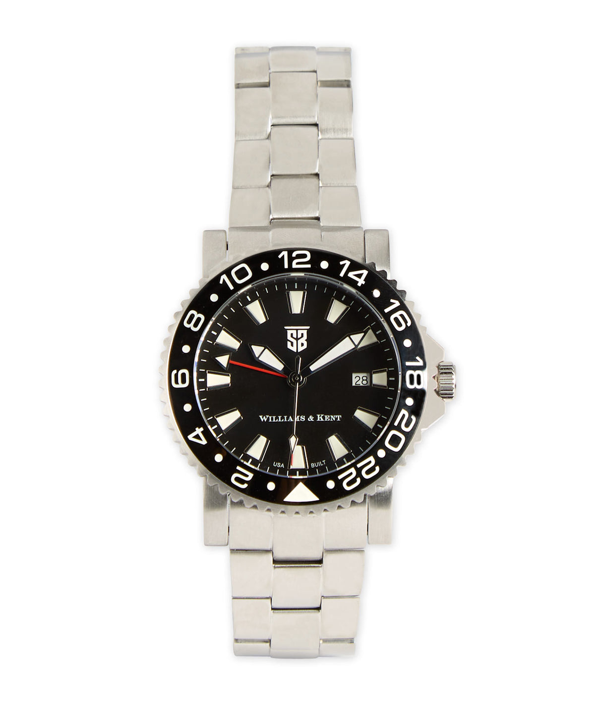 Stainless Steel GMT Travel Watch
