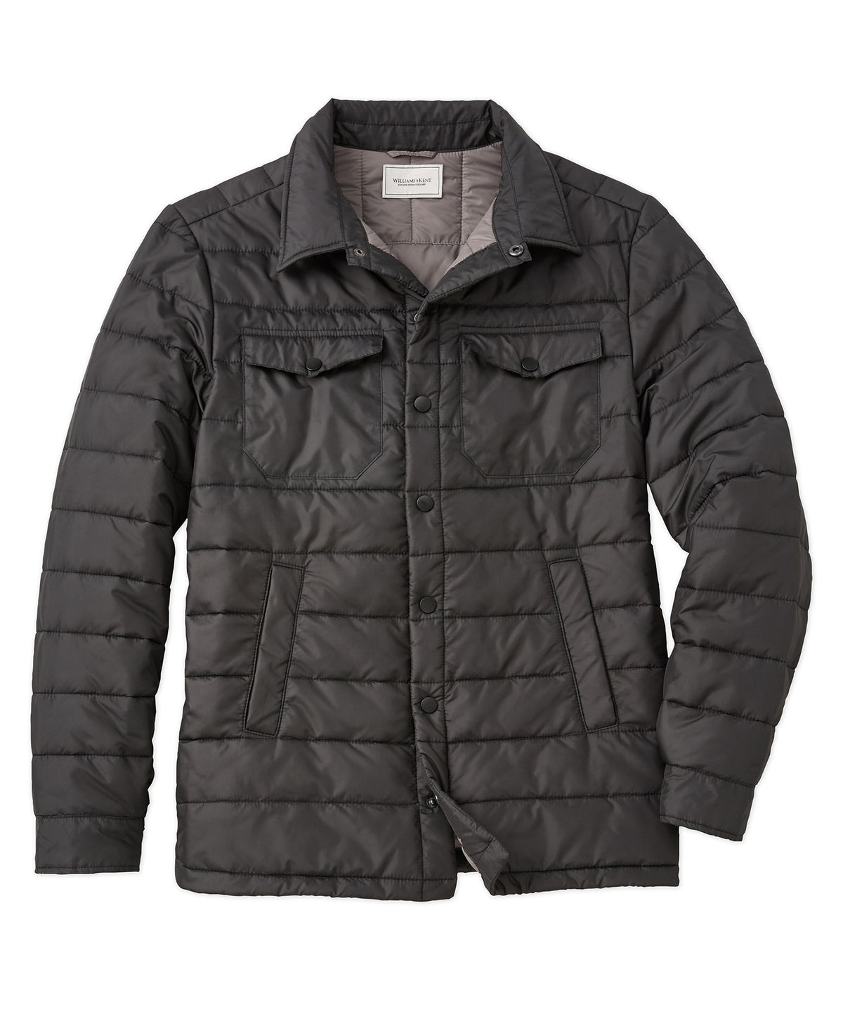 Blake Channel-Quilted Overshirt