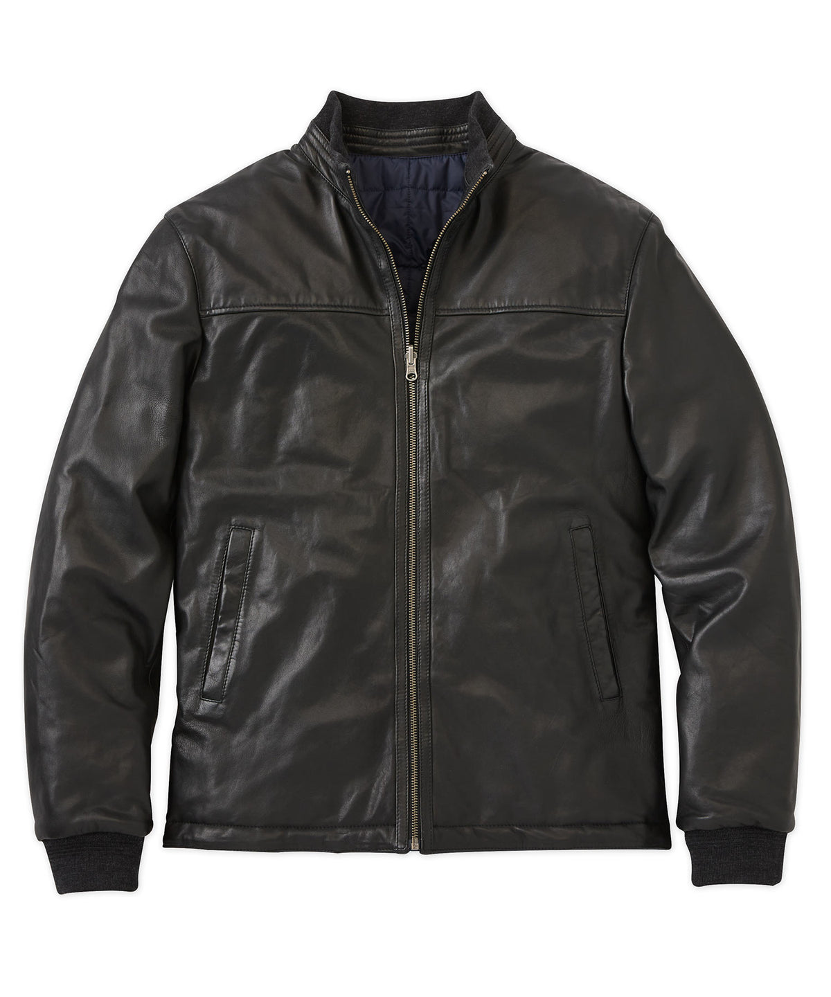 Reversible Leather/Nylon Jacket