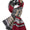 Silk Jacquard Blanket Multi Stripe Scarf