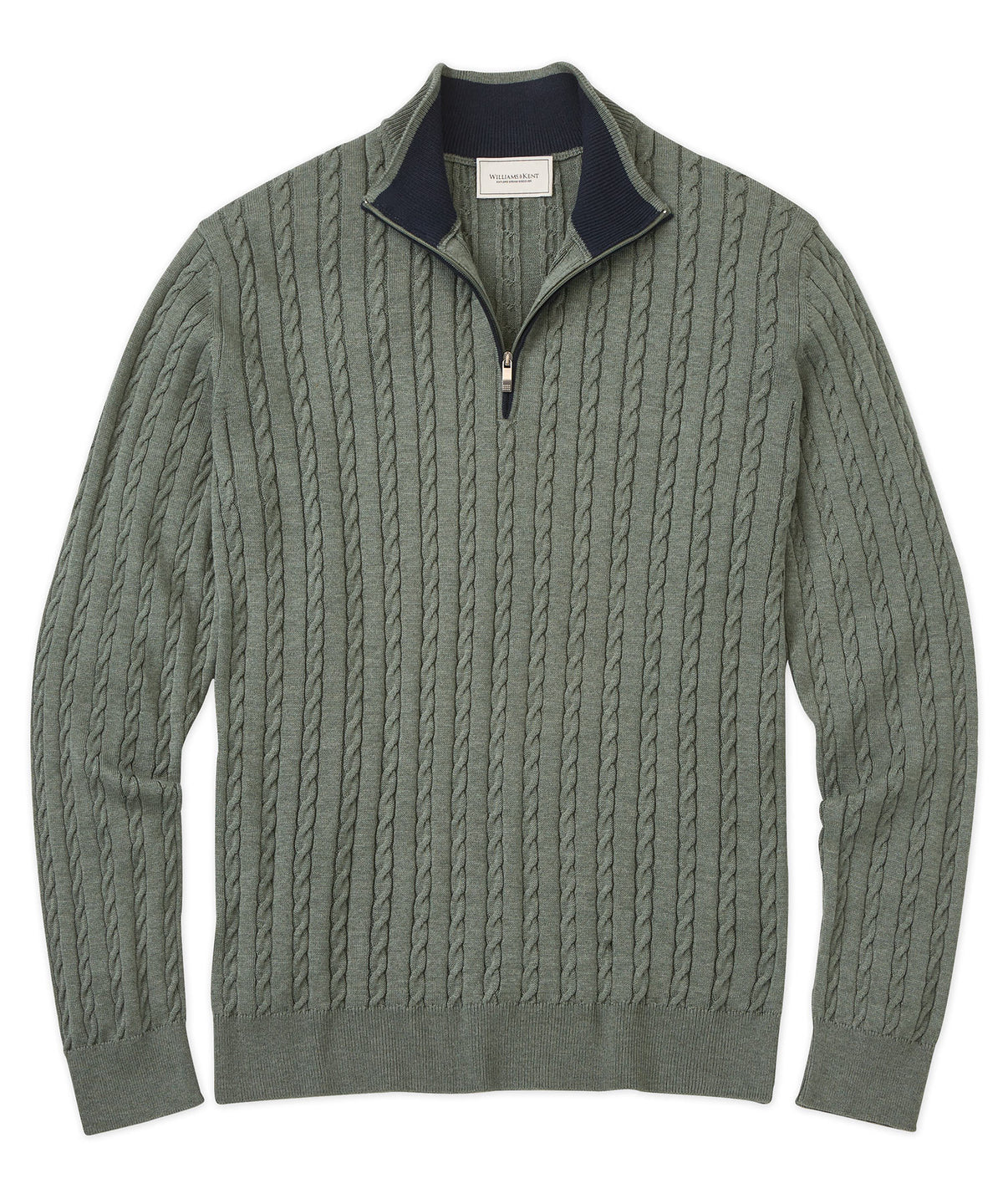 Quarter-Zip Cable Sweater