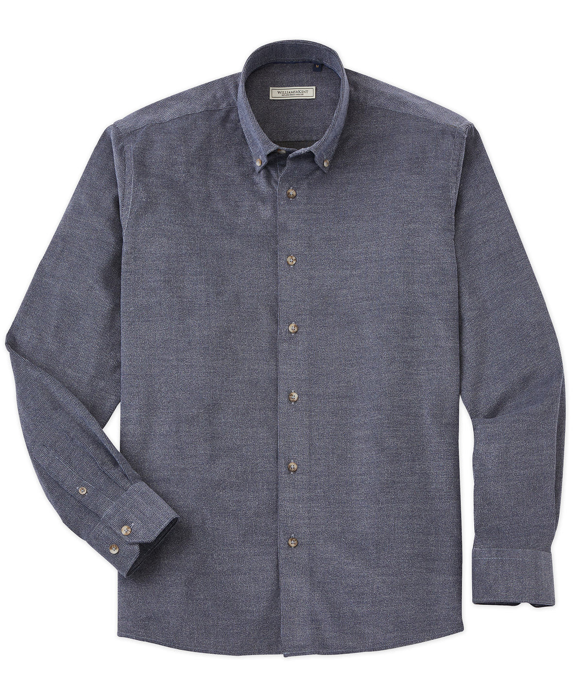 Washed Corduroy Button-Down Long Sleeve Sport Shirt