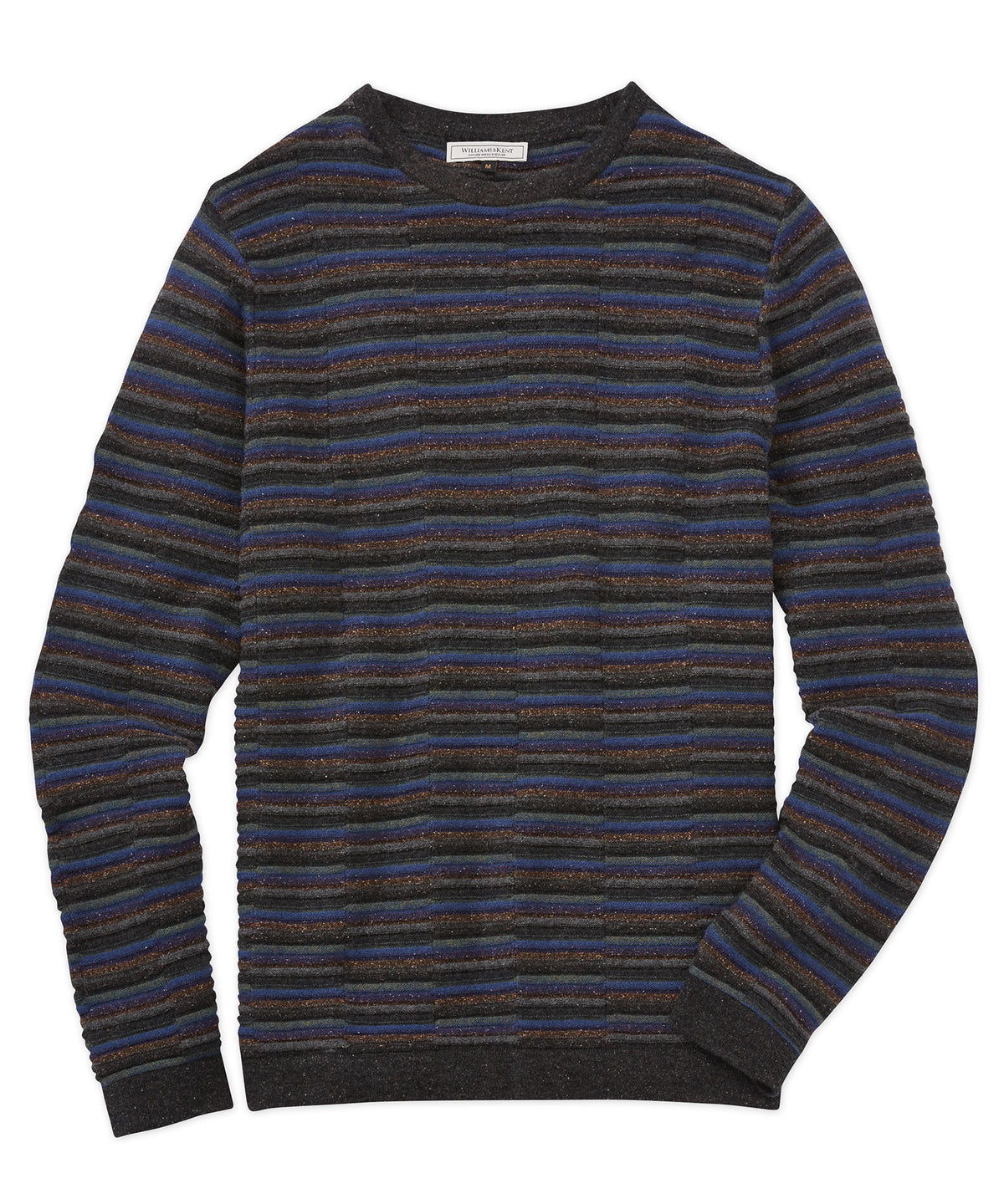 Cashmere-Blend Broken Stripe Sweater