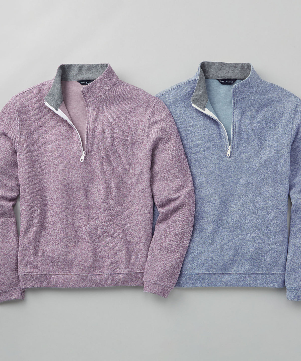 Marled Sweater Knit Quarter-Zip Pullover
