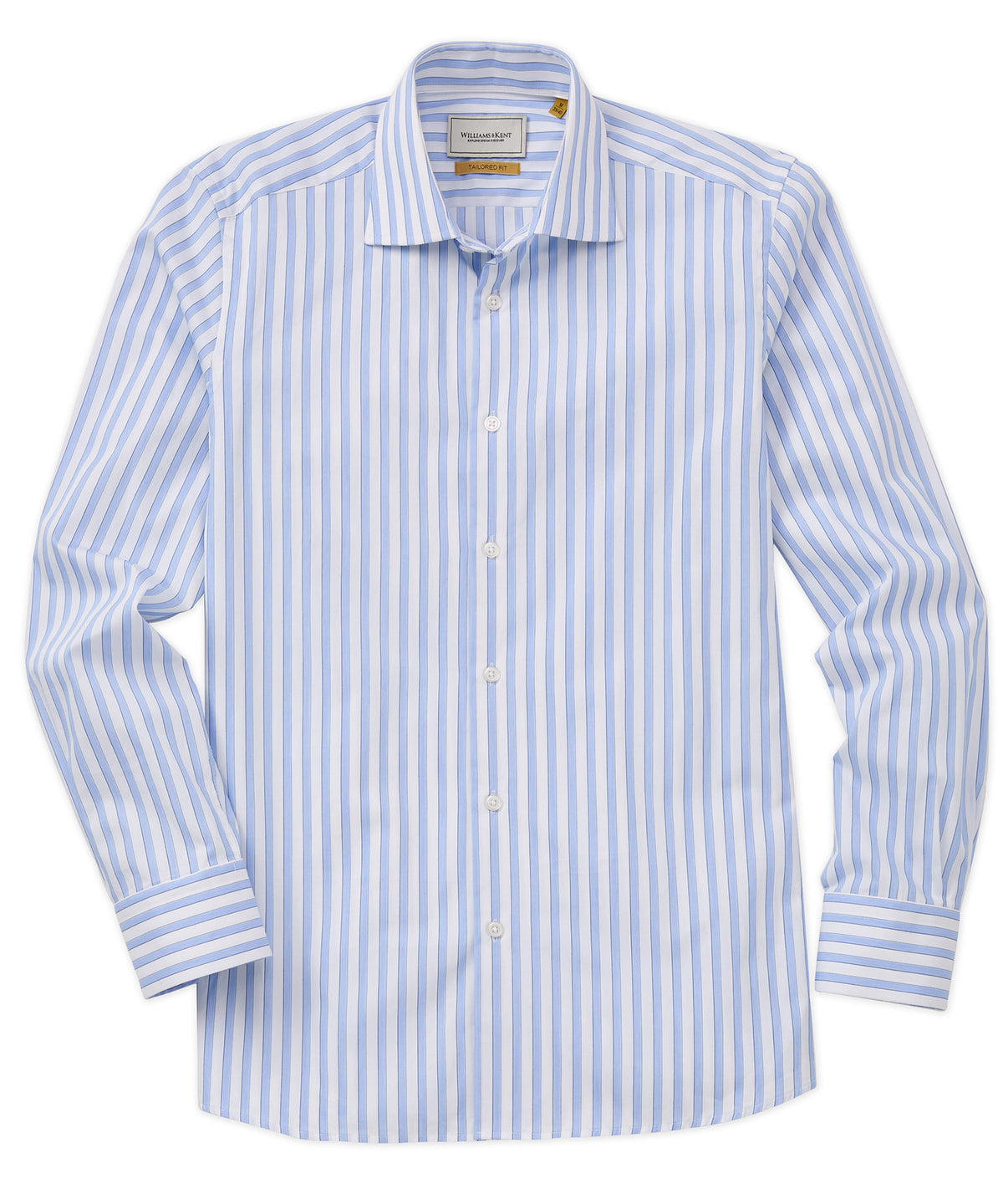 Piqué Framed Twill Stripe Sport Shirt
