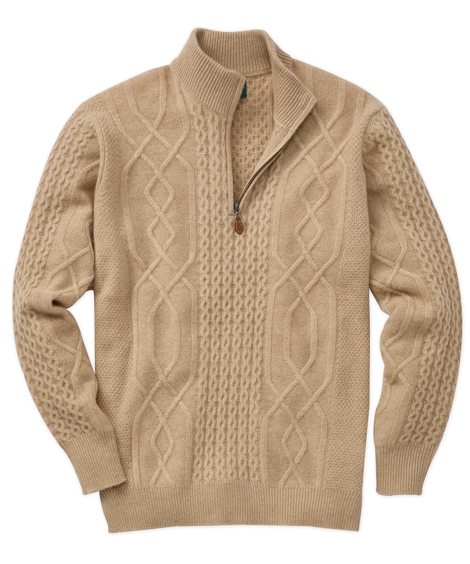 Cashmere Fisherman Cable Quarter-Zip Sweater – Williams & Kent Cashmere Fisherman Cable Quarter-Zip Sweater – Williams & Kent