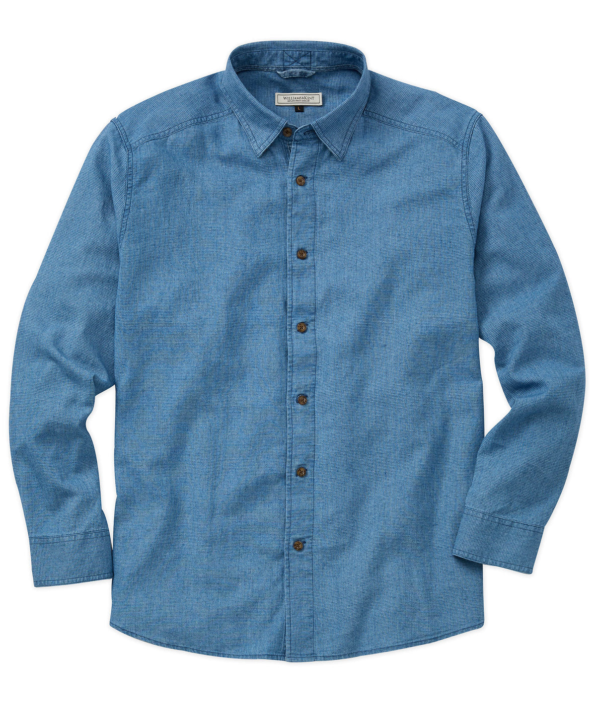 Micro Pattern Long-Sleeve Sport Shirt