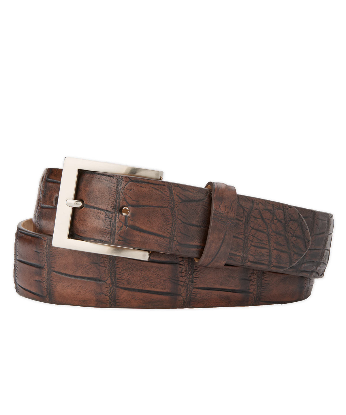 Embossed Matte Alligator Belt