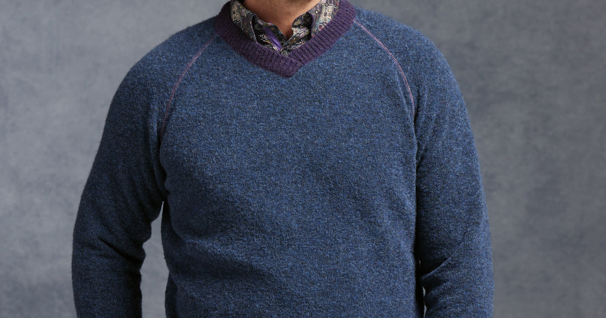 Wool-Blend V-Neck Sweater – Williams & Kent