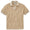 Notch-Neck Stripe Collar Short Sleeve Polo