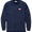 American Flag Embroidered Long Sleeve Pima Mock Shirt