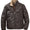 Lambskin Leather Bomber Jacket with Shearling Collar