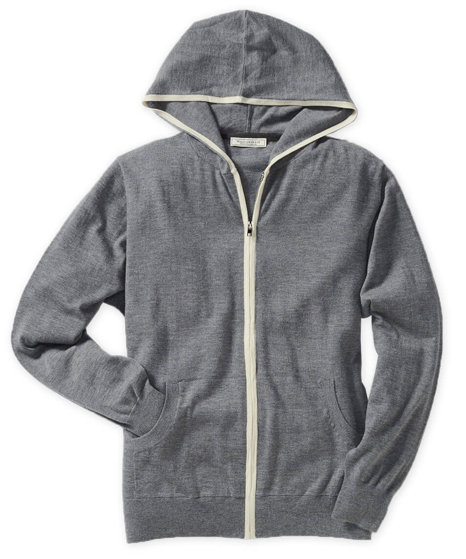 Long Sleeve Hooded Cashmere Cardigan