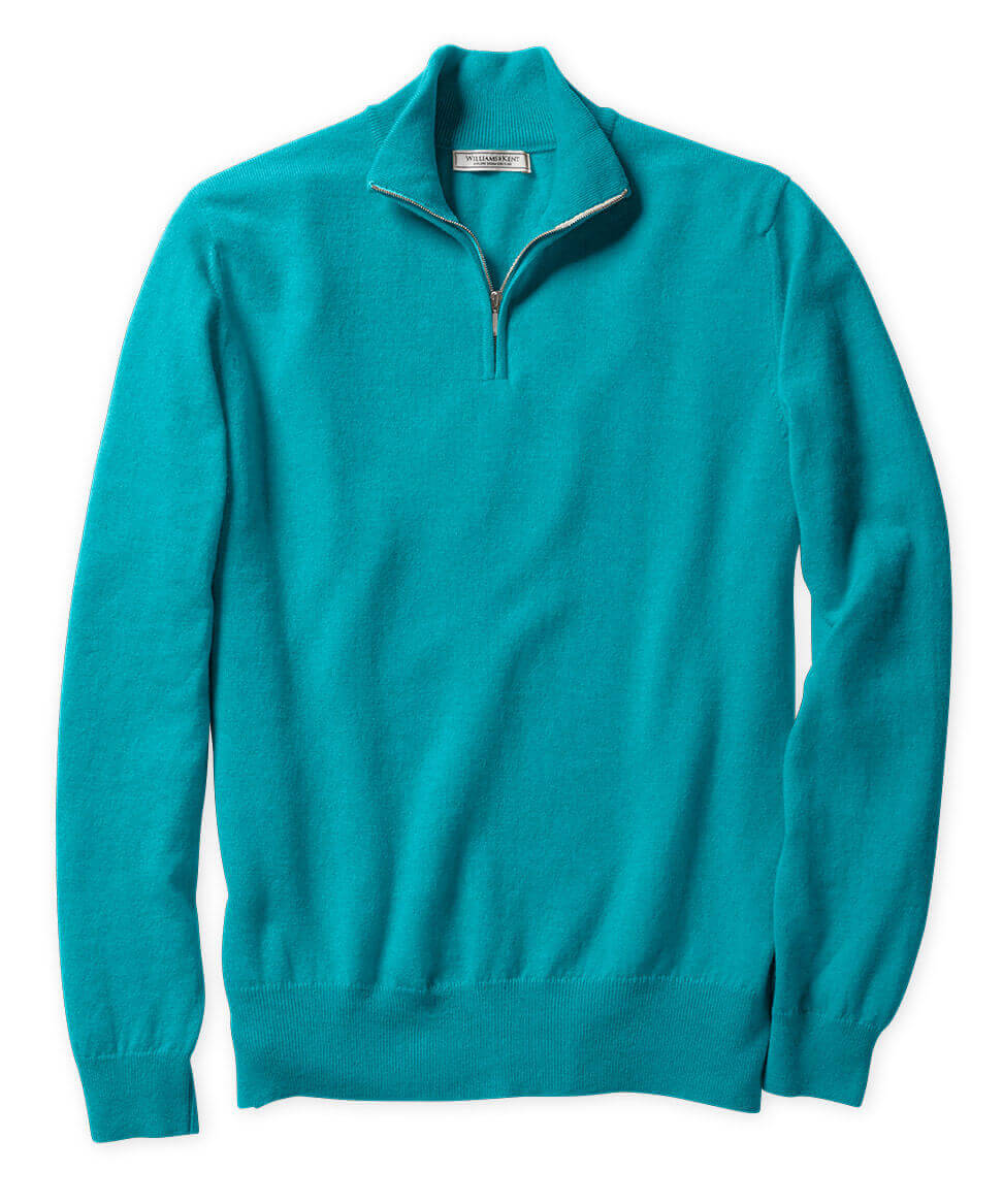 Scottish Cashmere Quarter-Zip Sweater