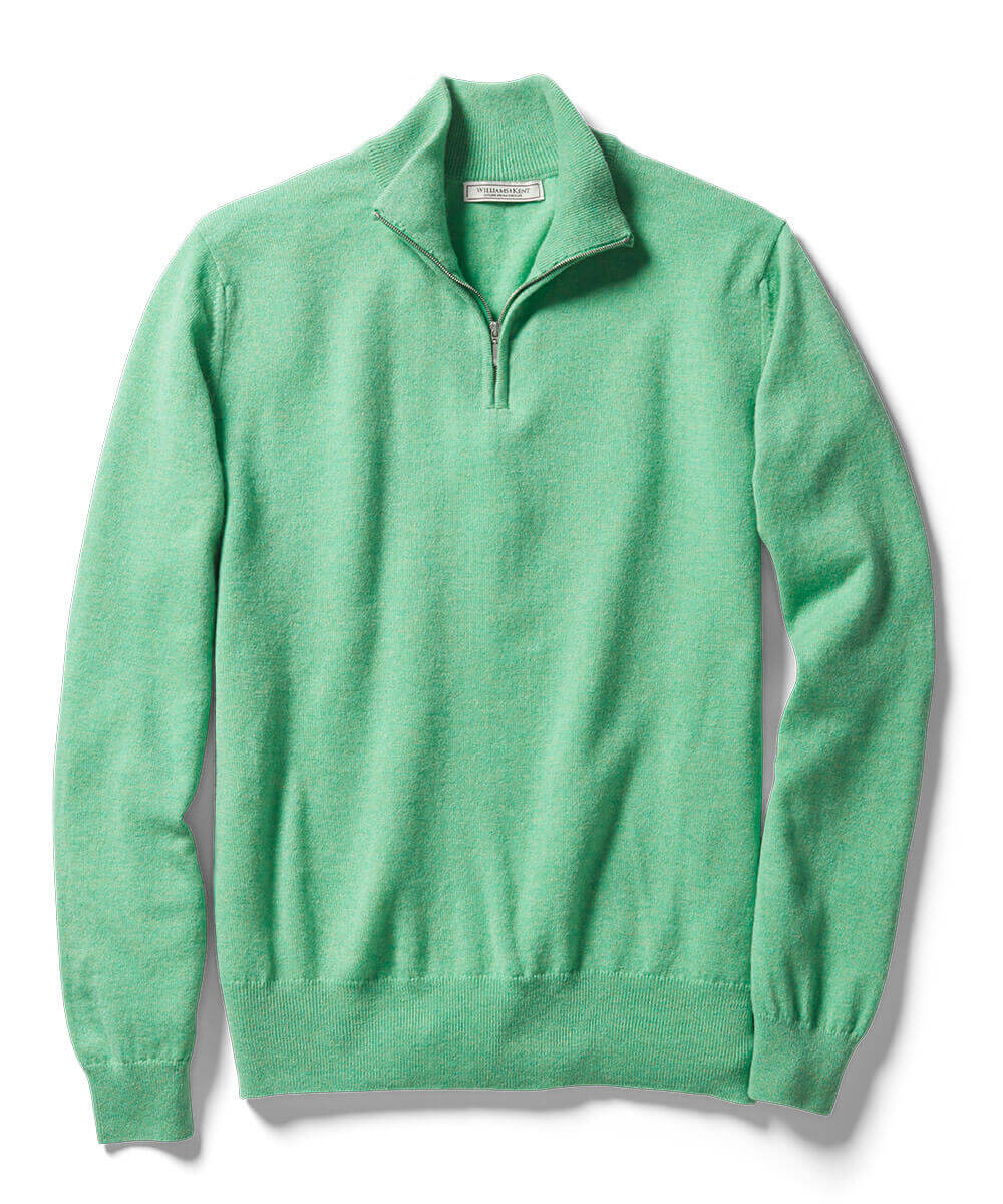 Scottish Cashmere Quarter-Zip Sweater