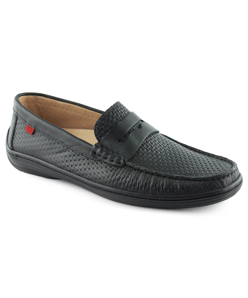 Marc Joseph Atlantic Basket Weave Black Loafer