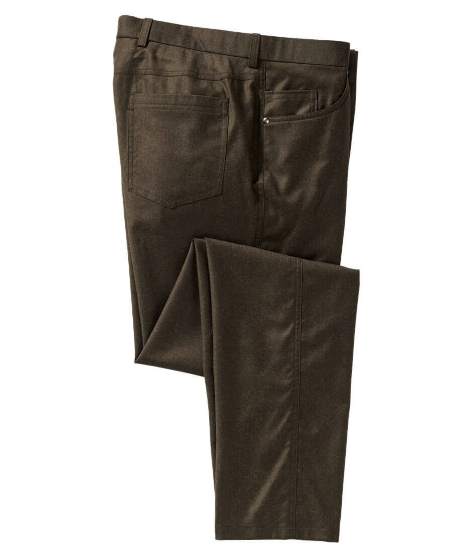 Satin Flannel Storm Five Pocket Jean