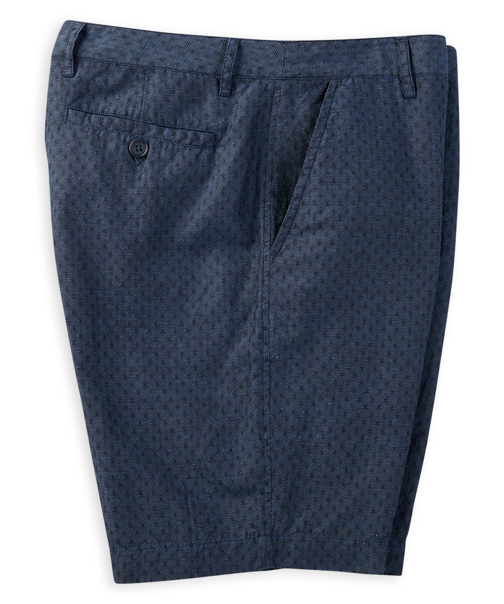 Star Jacquard Linen Short