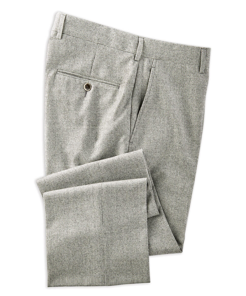 Wool Micro Check Trouser