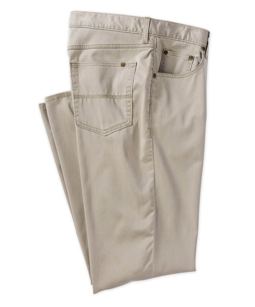 BRUSHED BI-STRETCH TWILL PANTS