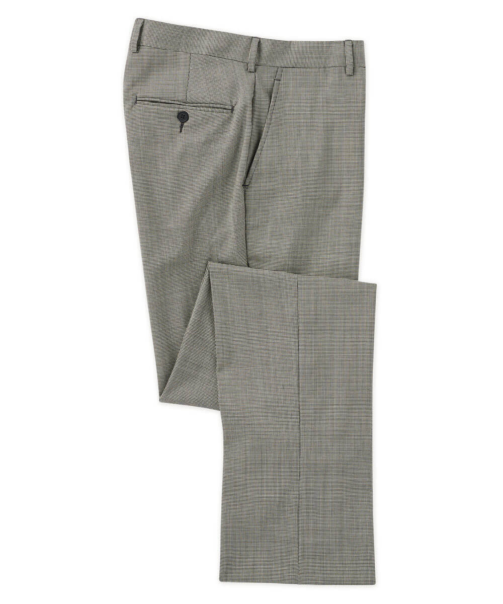 Italian Wool Stretch Houndstooth Trouser
