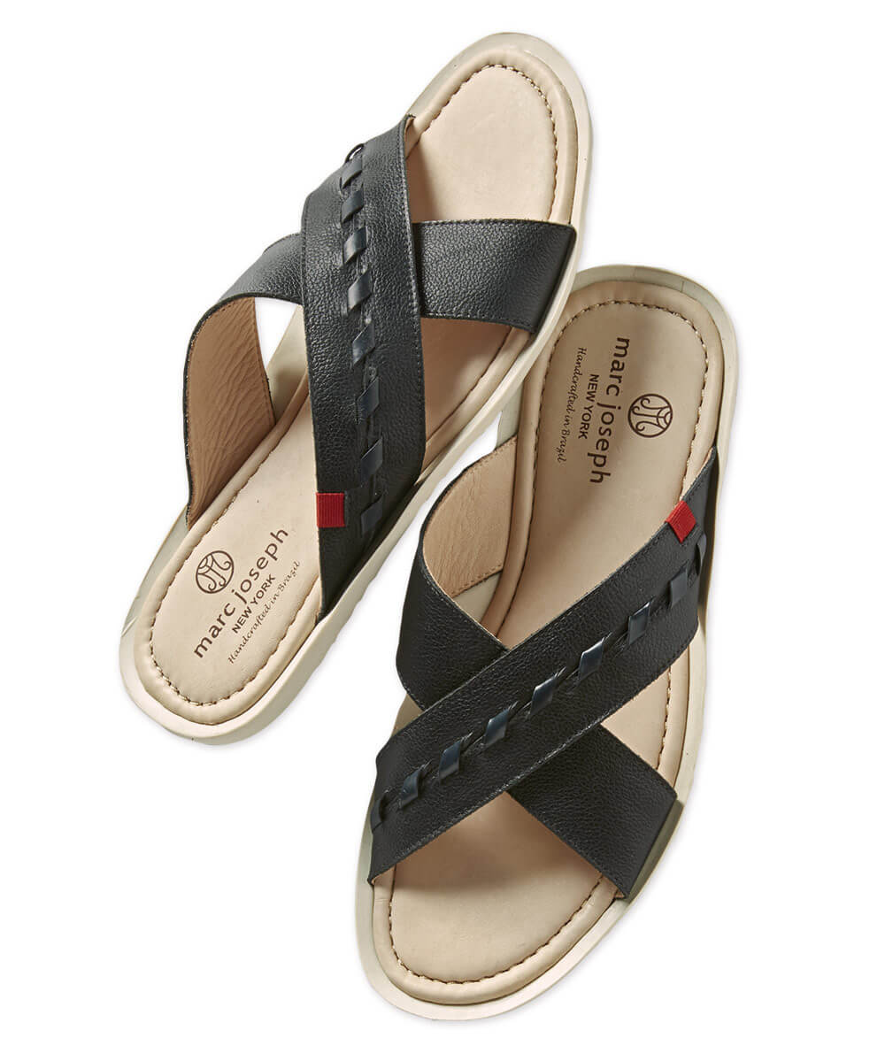 Marc Joseph Cedar Beach Leather Slip-On Sandal