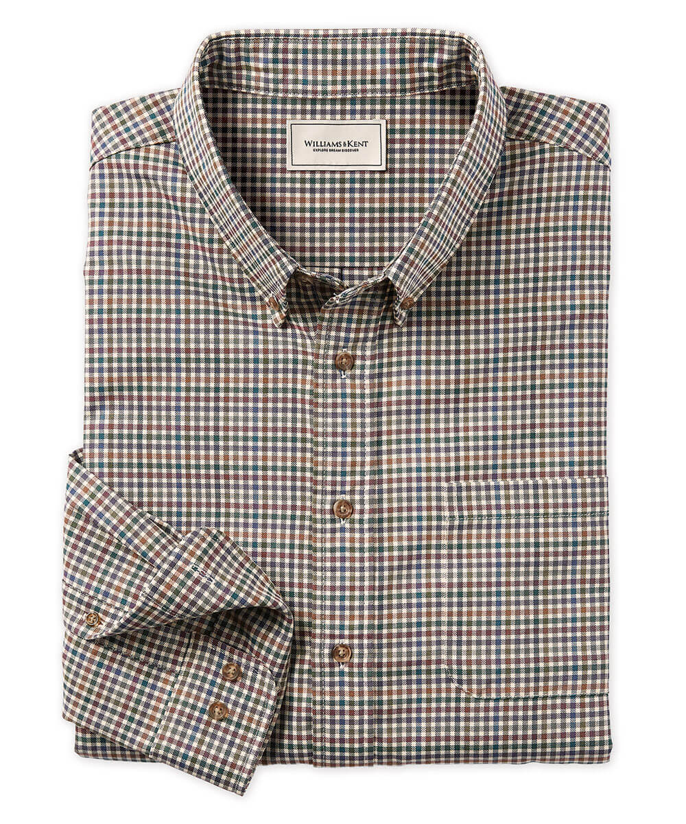 Cotton-Wool Multi Check Long Sleeve Sport Shirt