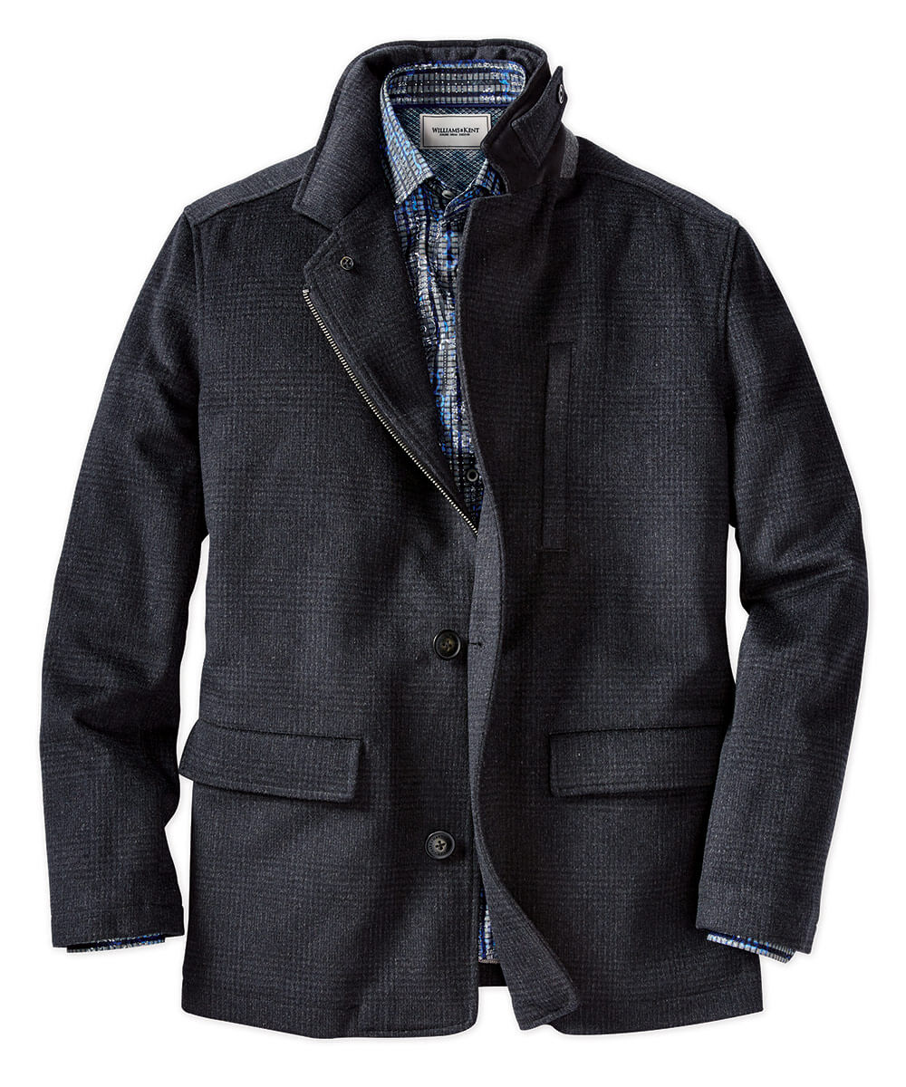 Hart Schaffner Marx Wool Blend Glen Plaid Riding Jacket