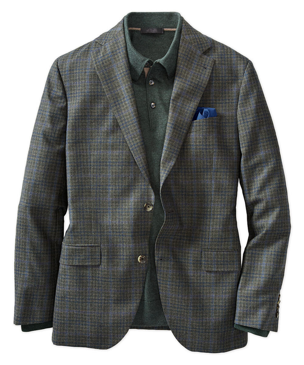 Italian Wool Micro Plaid Sport Coat