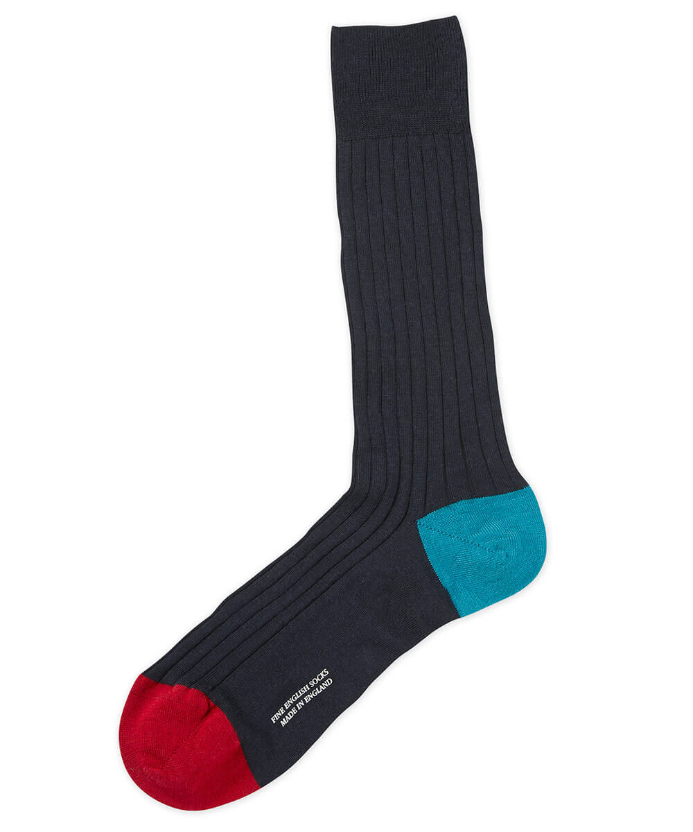 Pantherella Stratford Merino Wool Solid Rib Socks