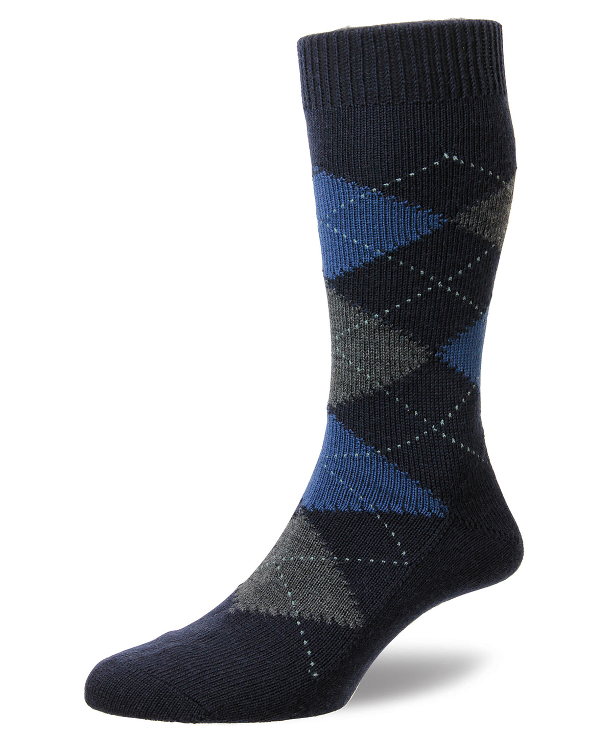 Pantherella Racton Wool Argyle Socks