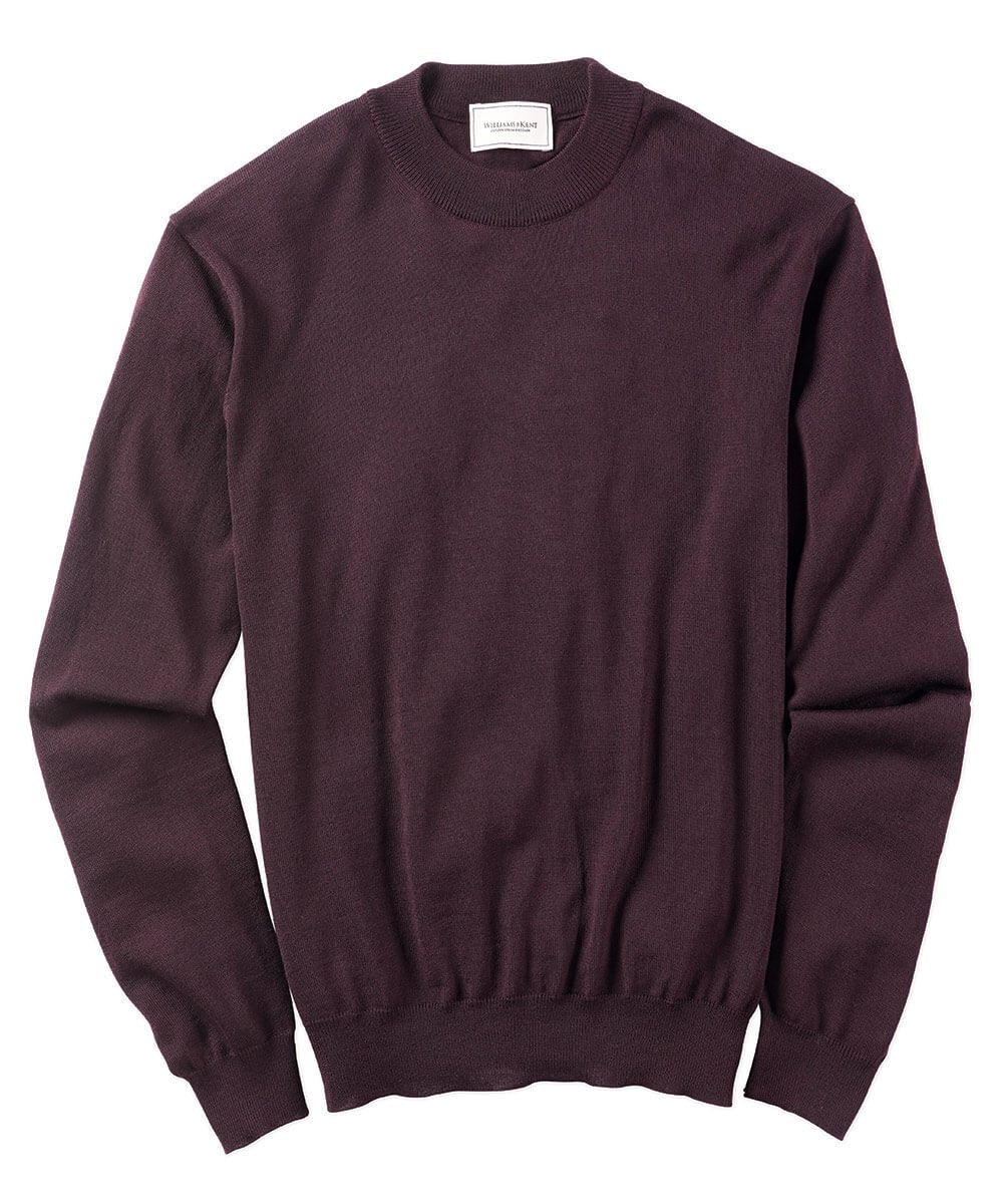 Italian Merino Wool Mock Neck Sweater