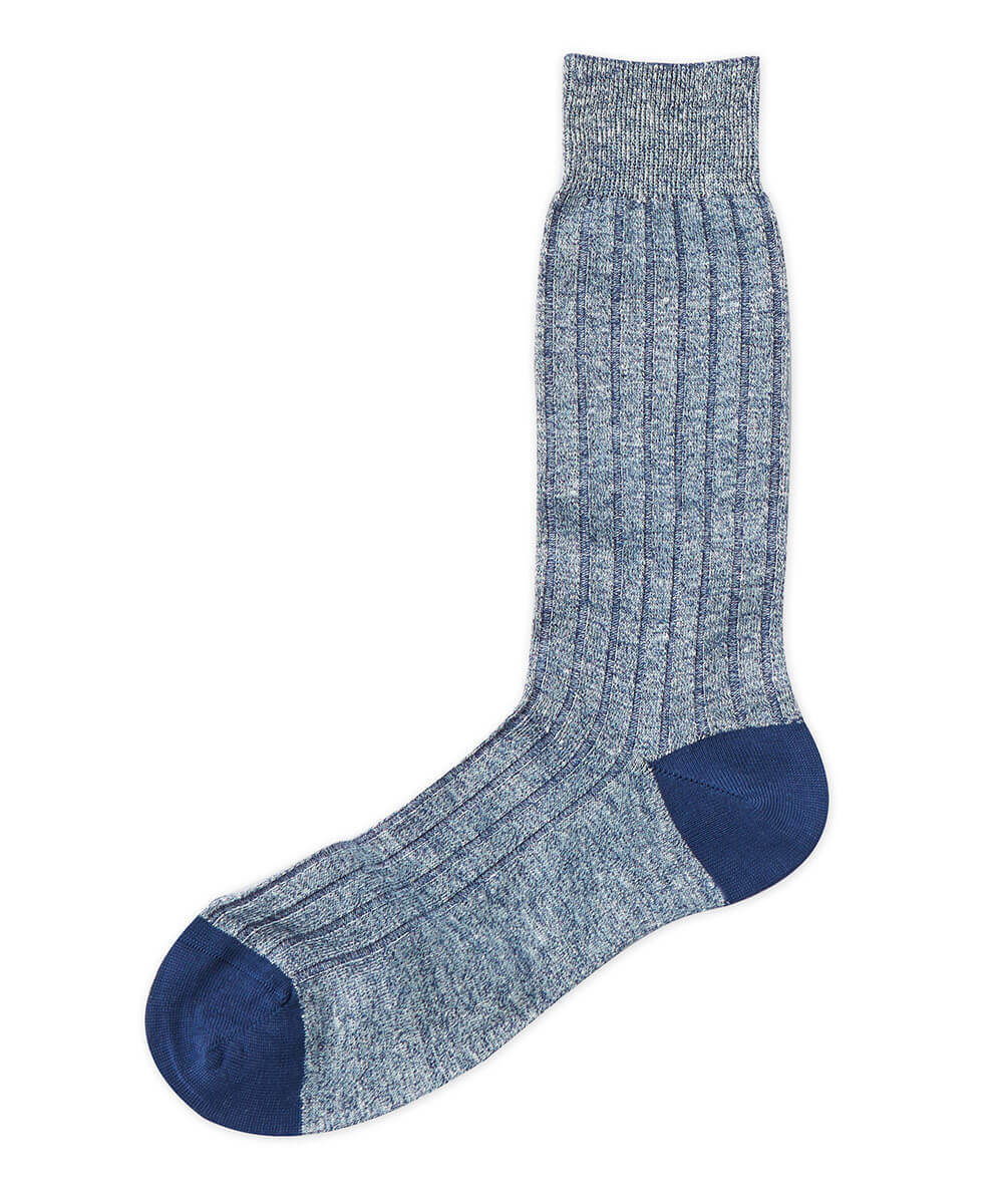 Pantherella Linen-Cotton Ribbed Socks