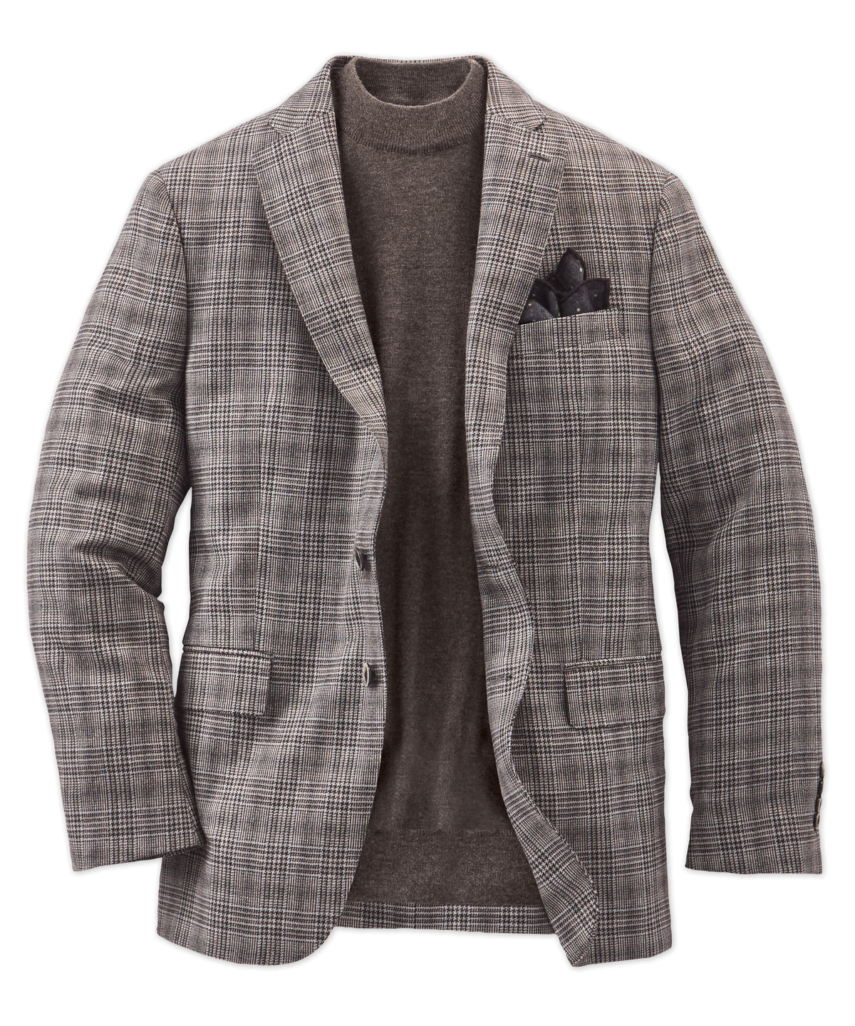 Italian Silk-Wool Glen Plaid Sport Coat