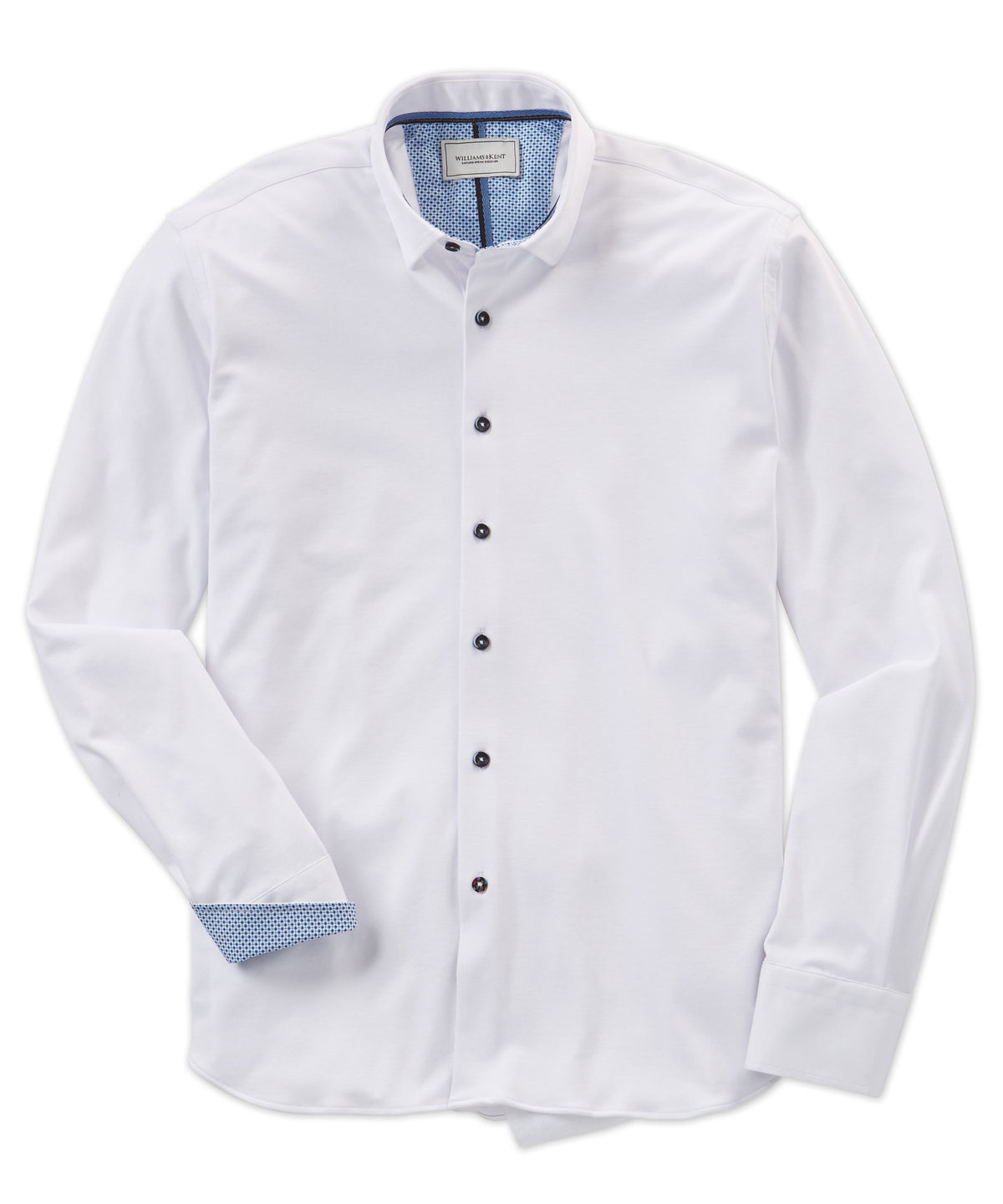 Mercerized Pima Textured Long Sleeve Sport Shirt